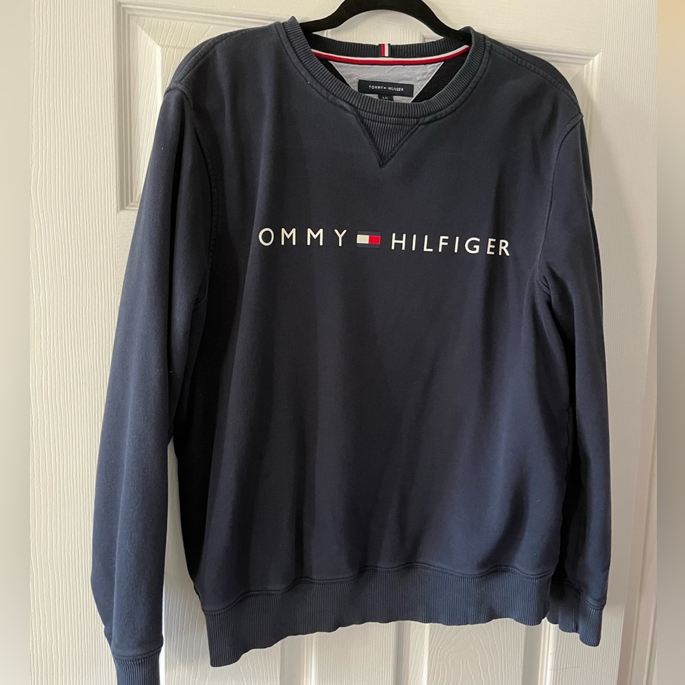 TOMMY HILFIGER Vintage Navy Crew Neck